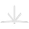 Ekena Millwork Alberta Architectural Grade PVC Gable Bracket, 108"W x 67 1/2"H x 4"D x 6"F, 15/12 Pitch GBP108X68X0406ALB00 - alternate 3